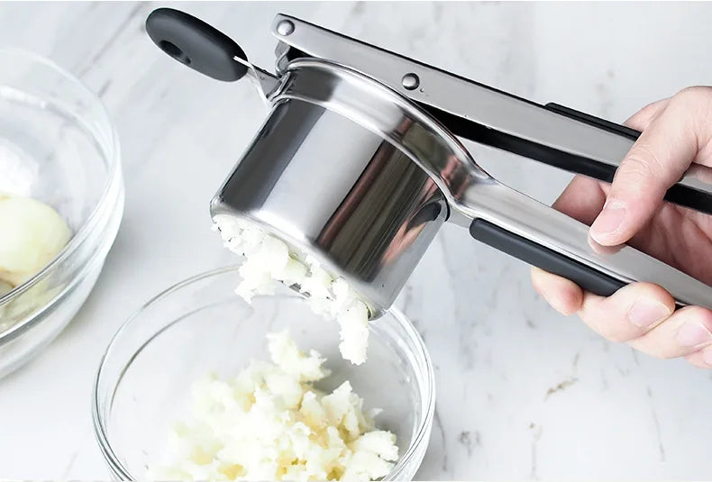 Stainless Steel Potato Ricer with 3 Interchangeable Fineness Discs Silicone Grip Handle kitchen tools by Leeseph