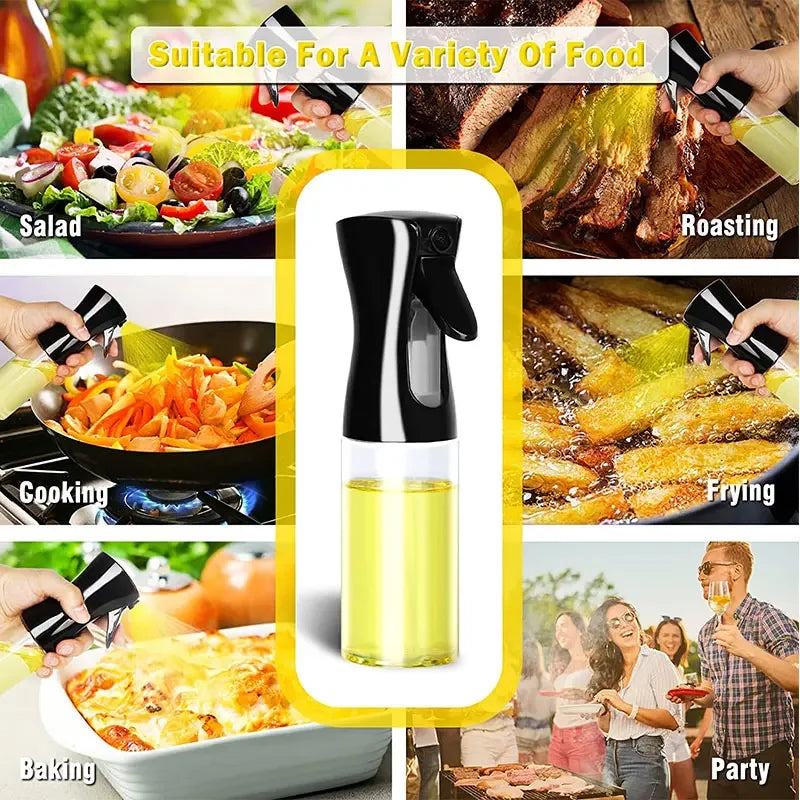 200/300/500ml Oil Spray Bottle BBQ Cooking Olive Oil Sprayer Kitchen Baking Oil Spray Empty Bottle Vinegar Bottle oil brush