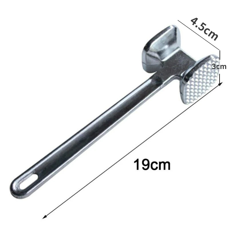 1PC Zinc Alloy Meat Tenderizer Hammer Mallet Tool for Pounding Beef Steak Chicken Pork Meat Hammer Kitchen Tool