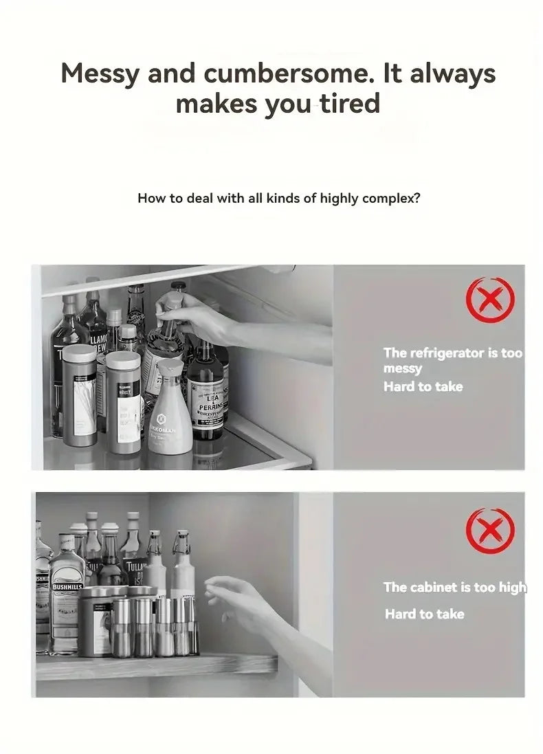 360°Rotating Rotating Spice Rack Organizer For Bathroom Kitchen Countertop Easy Access and Efficient Storage Desktop Storage Box