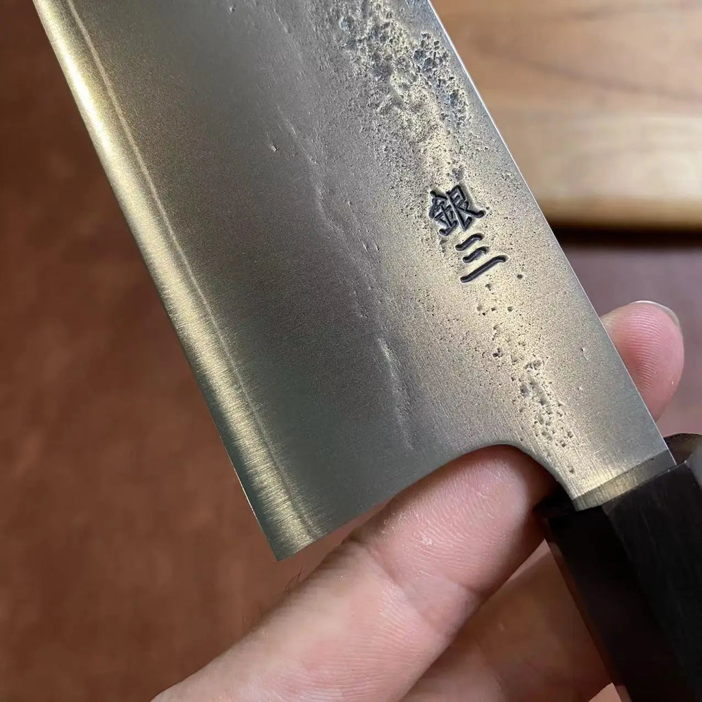 8.3 Inch Chef Knife Stainless Silver Steel No. 3 Blade Ebony Handle Sharp Cleaver Meat Slicing Vegetables Japanese Kitchen Knife