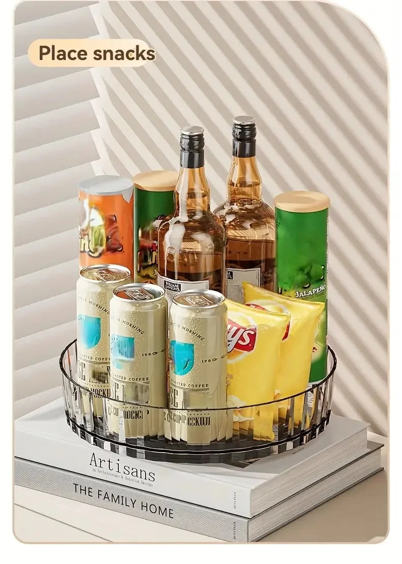 360°Rotating Rotating Spice Rack Organizer For Bathroom Kitchen Countertop Easy Access and Efficient Storage Desktop Storage Box