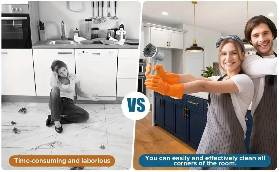 Xiaomi MIJIA 6-in-1 Electric Scrubber Cleaning Brush Home Appliance Wireless Electric Floor Scrubber Replaceable Brush Head Home