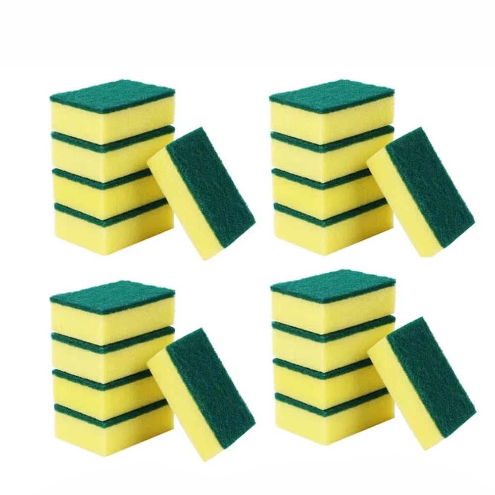 30PCS Dishwashing Sponge Kitchen Nano Emery Magic Clean Rub Pot Rust Focal Stains Sponge Removing Kit Cleaning Brush Sponges