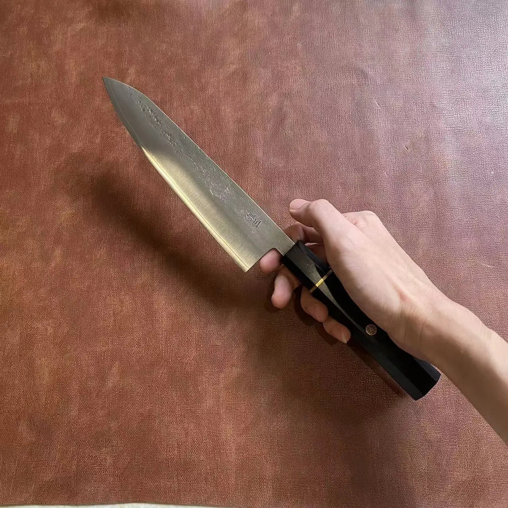 8.3 Inch Chef Knife Stainless Silver Steel No. 3 Blade Ebony Handle Sharp Cleaver Meat Slicing Vegetables Japanese Kitchen Knife