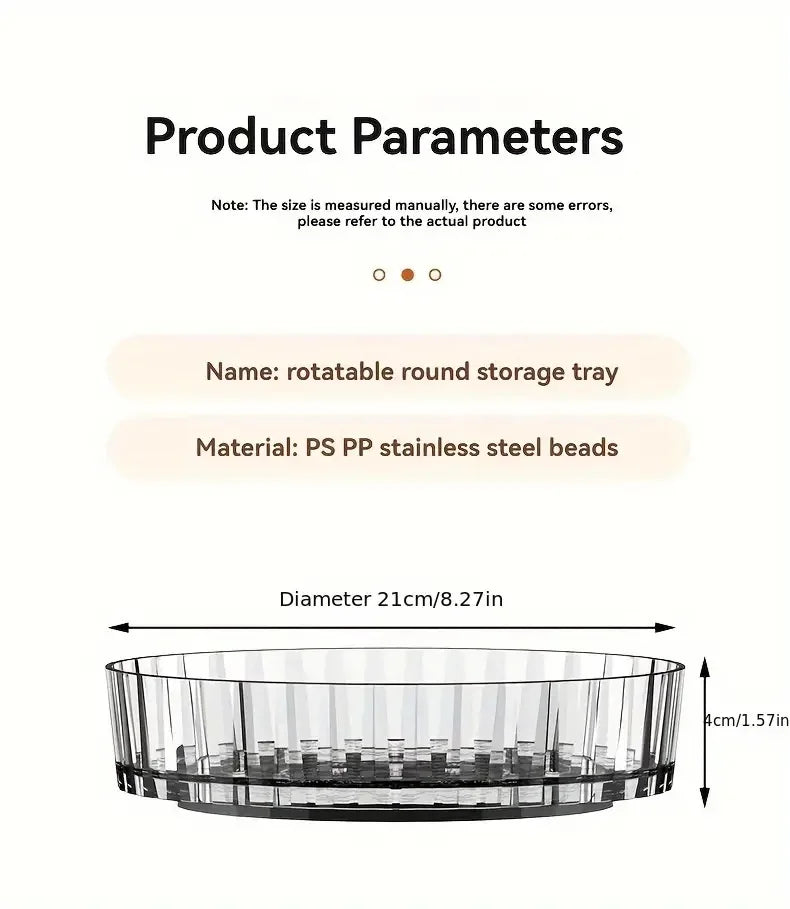 360°Rotating Rotating Spice Rack Organizer For Bathroom Kitchen Countertop Easy Access and Efficient Storage Desktop Storage Box