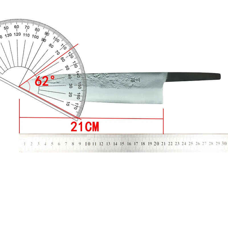 Stainless Silver Steel No. 3 Blade Without Handle Sharp Chef Nakiri Cleaver Meat Slicing Vegetable Gyutou Japanese Kitchen Knife