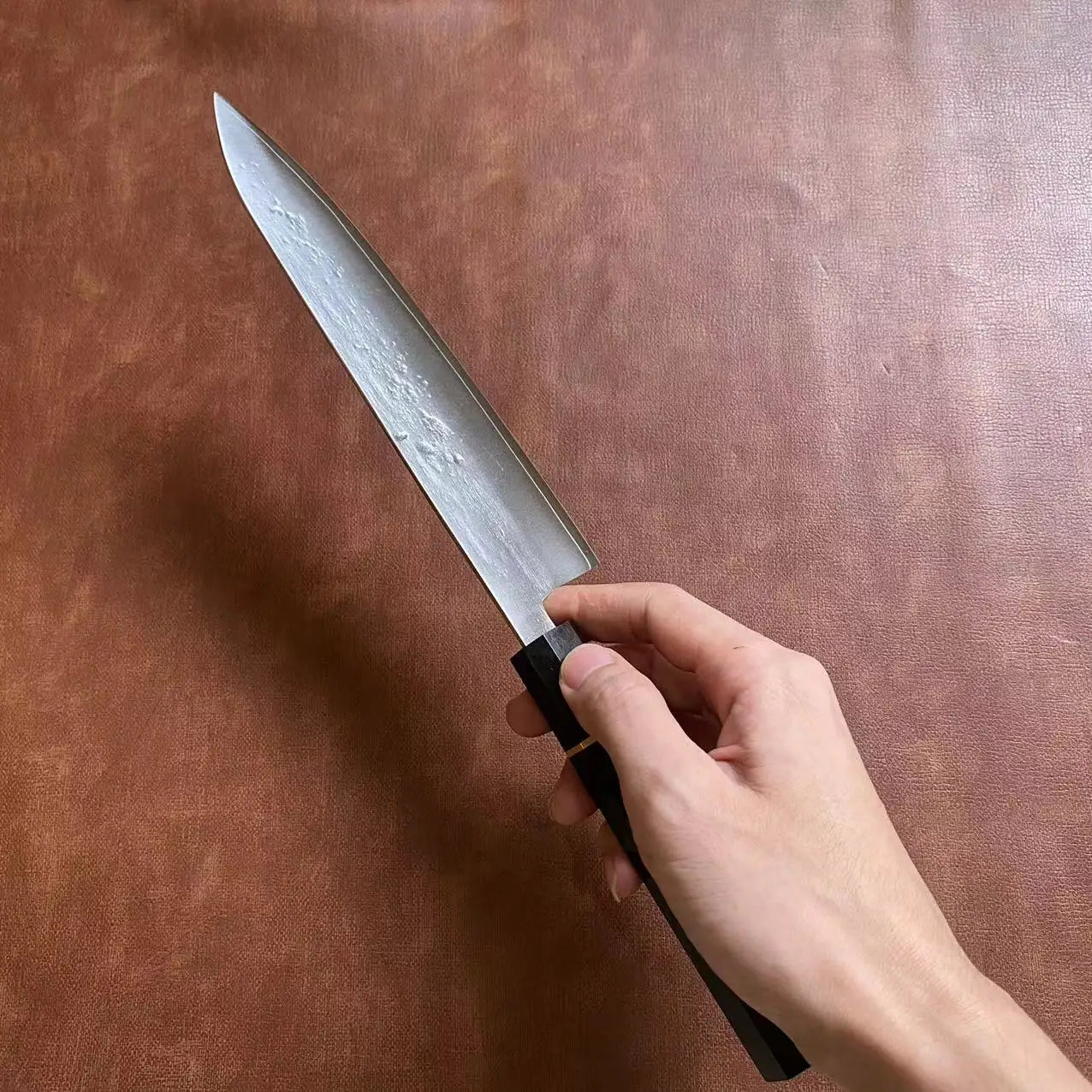 8.3 Inch Chef Knife Stainless Silver Steel No. 3 Blade Ebony Handle Sharp Cleaver Meat Slicing Vegetables Japanese Kitchen Knife