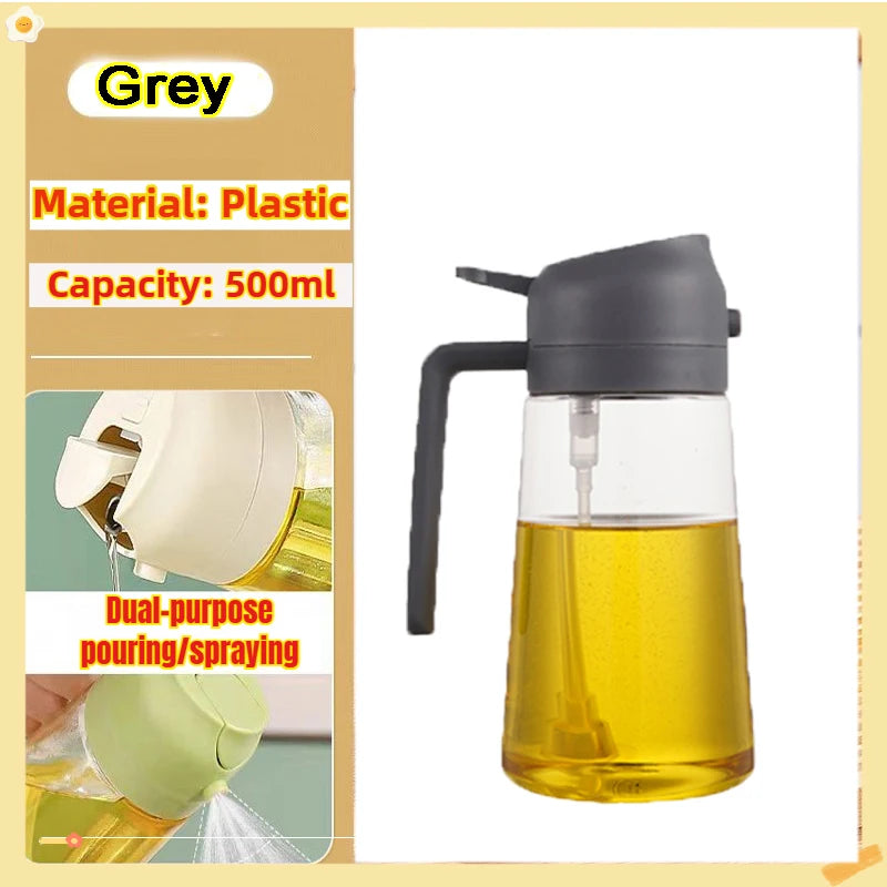 200/300/500ml Oil Spray Bottle BBQ Cooking Olive Oil Sprayer Kitchen Baking Oil Spray Empty Bottle Vinegar Bottle oil brush