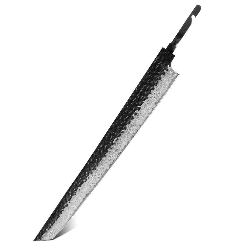 TURWHO Japanese Chef Knife Blank Blade DIY Handle Forged Damascus Steel VG10 Kitchen Knives Set Handmade Making Tools No Handle