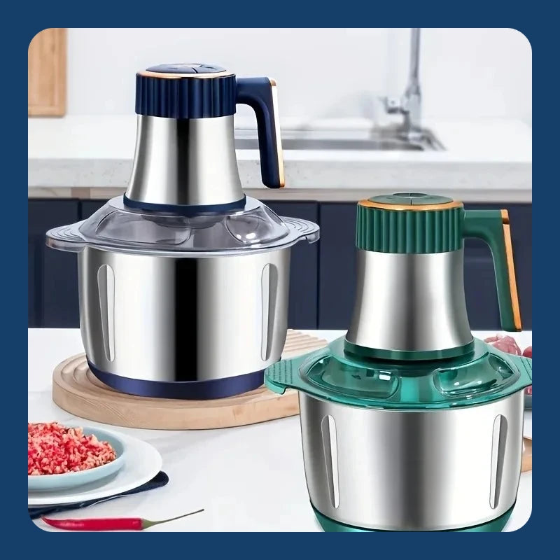 New large-capacity 5L stainless steel automatic meat grinder home blender multi-function cooking machine multi-speed adjustment